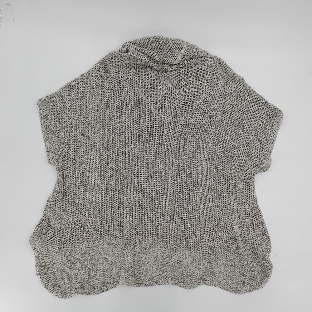 Saturday Sunday Anthpologie Sweater Womens Large Gray Cowl Open Knit Pullover - Picture 2 of 9